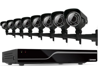 $195 off Defender Sentinel Pro 16CH H.264 DVR + 8 Cameras