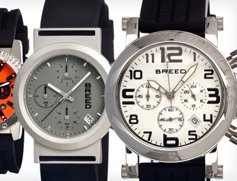 85% off Breed Racer Collection Men's Watches
