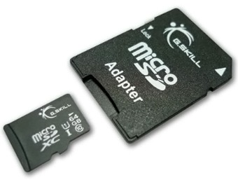 49% off G.SKILL 64GB microSDXC Flash Card Model FF-TSDXC64GA-U1
