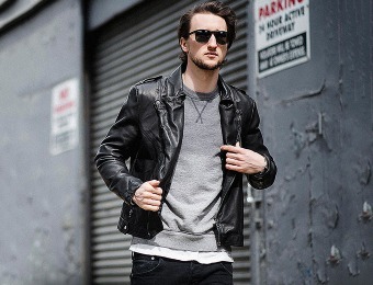 84% off Adam Levine Faux Leather Biker Jacket