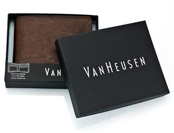 76% off Van Heusen Genuine Brown Leather Wallet