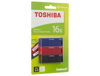Deal: 3-Pack Toshiba TransMemory USB 3.0 16GB Flash Drives