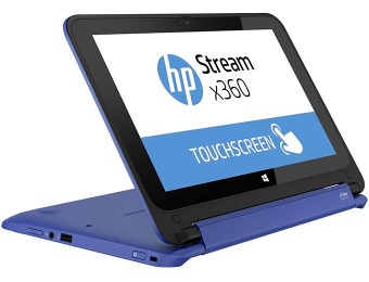 $84 off HP 11.6" Stream X360 Touchscreen Laptop PC, Blue