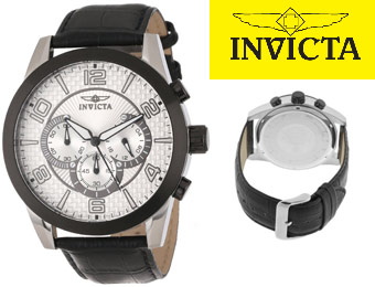 87% off Invicta 13636 Specialty Chronograph Men's Leather Watch