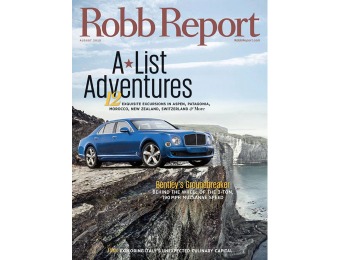 $86 off Robb Report Magazine Subscription, 12 Issues / $9.99