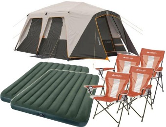 33% off Bushnell Shield 9 Person Cabin Tent + 2 Beds & 4 Chairs