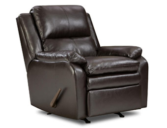 $370 off Simmons Baron Leather Rocker Recliner