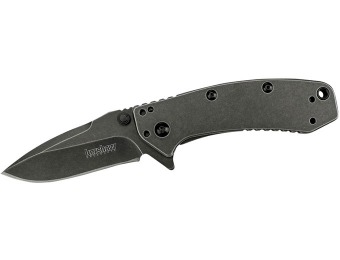 56% off Kershaw 1555BW Cryo Folding Knife, Blackwash SpeedSafe