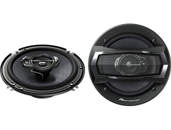 $64 off Pioneer TS-A1675R 6-1/2" 3-Way TS Series Coaxial Car Speakers