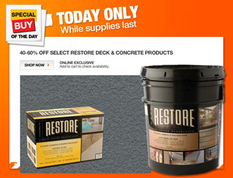 40-60% off Select Restore Deck & Concrete Products