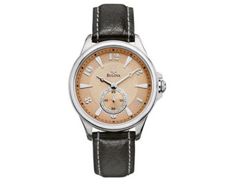 75% off Bulova 96L135 Adventurer Champagne Dial Leather Watch