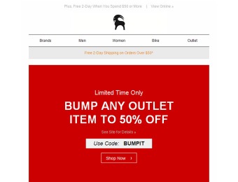 Take 50% off Any Item at Backcountry Outlet