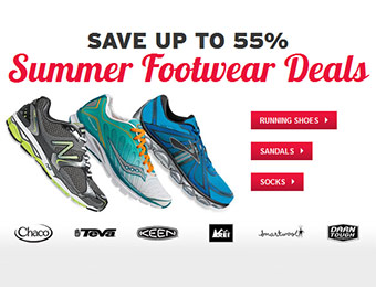 Save up to 55% - REI Summer Footwear Deals