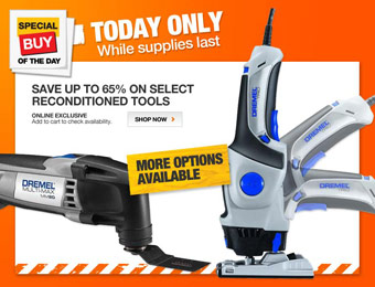 Up to 65% off Select Reconditioned Tools