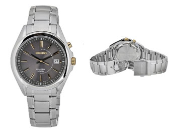 70% off Seiko SKA527 Kinetic Movement Stainless Steel Watch