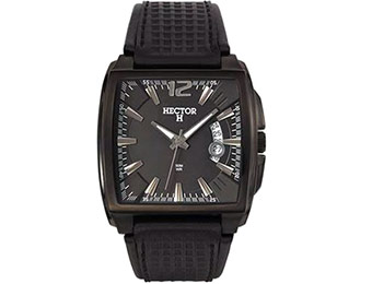 $130 off Hector 665228 Men's Leather Date Watch