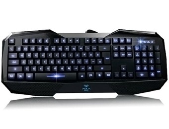 57% off AULA LED Illuminated USB Multimedia Gaming Keyboard