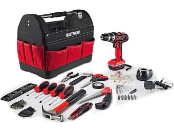 $90 off Mastergrip 44 pc Tool Set with Lithium Ion Cordless Drill