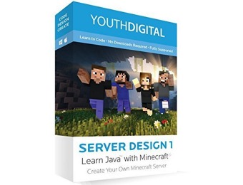 $130 off Server Design 1: Learn to Code in Java with Minecraft