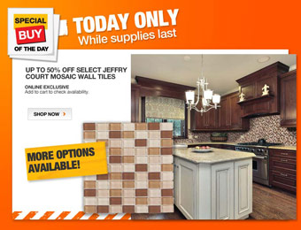 Up to 50% off Select Jeffry Court Mosaic Wall Tiles