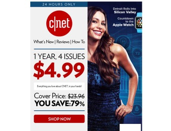 $19 off CNET Magazine Subscription, $4.99 / 4 Issues