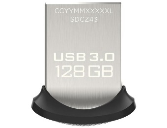 54% off SanDisk Ultra Fit 128GB USB 3.0 Flash Drive