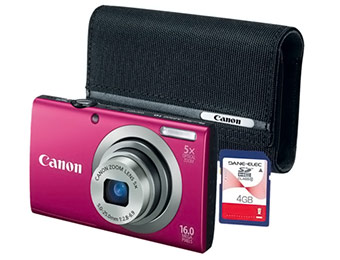 56% off Canon A2300 Digital Camera Bundle with Case