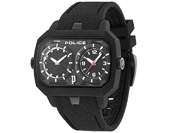 Extra 79% off Police Hydra PL.13076JPB/02 Dual-Time Watch