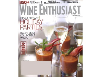 $65 off Wine Enthusiast Magazine, 13 Issues / $11.99
