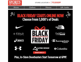 Sports Authority Black Friday Deals Start Now