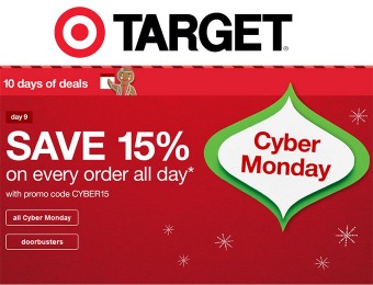 Cyber Monday Sale: Extra 15% off + Free Shipping + Doorbusters!