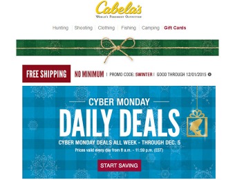 Cabela's Cyber Monday Sale - Best Deals of the Year
