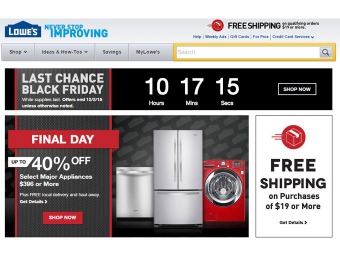 Lowe's Best of Black Friday Sale Event