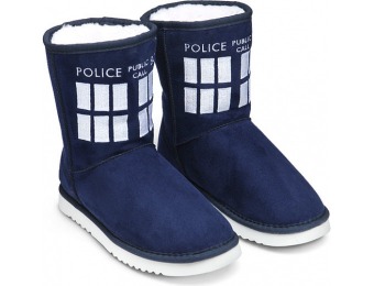 50% off TARDIS Boot Slippers
