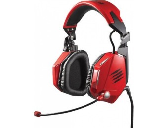 $96 off Mad Catz F.R.E.Q.7 Surround Gaming Headset for PC, Red