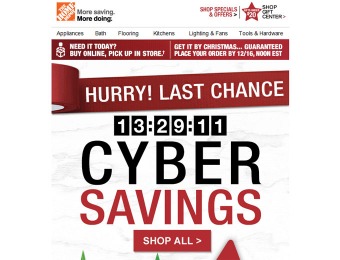 Home Depot Cyber Savings Sale - Tons of Great Deals