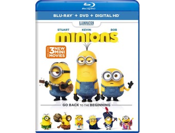 89% off Minions (Blu-Ray + DVD + Digital Copy)