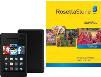 Free Fire HD 6 with Rosetta Stone, 27 choices