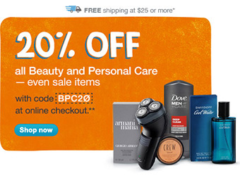 20% off All Beauty & Personal Care (even sale items) w/ code BPC20