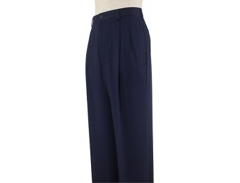 81% off Traveler Brushed Twill Pleated Front Pants, Big / Tall Sizes