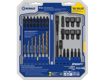 48% off Kobalt 38-Pc Drill and Drive Set 89838