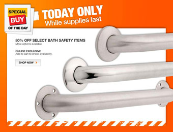 80% off Select Bath Safety Items