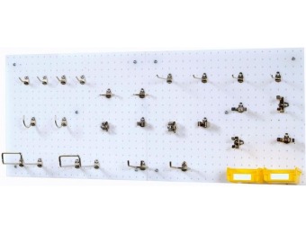 35% off DuraHook 1/8 in. White Poly Wall Kit (84-Piece)