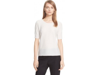 66% off Women's Armani Collezioni Twist Stripe Short Sleeve Jersey Tee