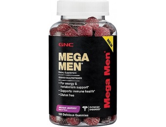 50% off GNC Mega Men Gummy Multivitamin - Mixed Berry