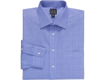 75% off Traveler Traditional Fit Plaid Spread Collar Dress Shirt