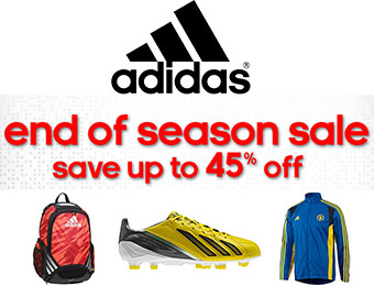 End of Season Sale - Save up to 45% off Adidas Shoes and Apparel