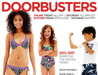 JCP Doorbusters: $10 polos, 50% off swimwear, 40% off apparel, etc.