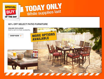 60% off Select Martha Stewart Living & Hampton Bay Patio Furniture Sets
