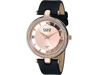 91% off Burgi Women's BUR104RG Diamond and Crystal Watch
